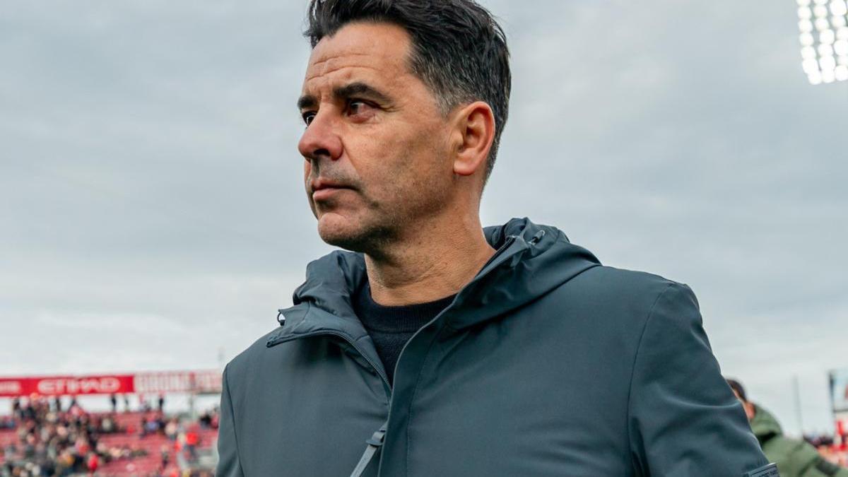Míchel, técnico del Girona.