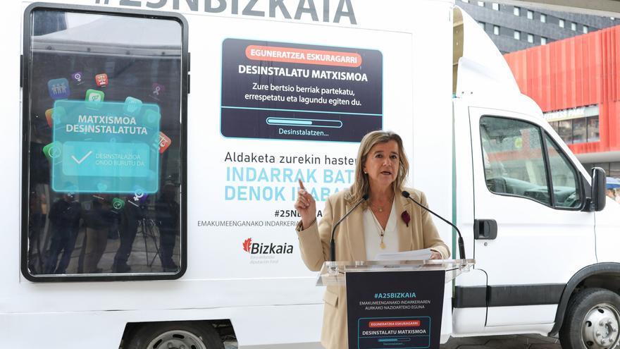 Bizkaia llama a &quot;desinstalar el machismo&quot; poniendo especial foco en los hombres jóvenes