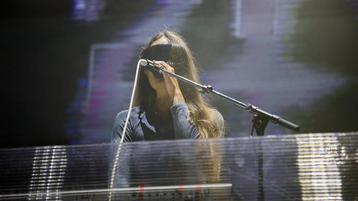 Merina Gris, en julio de 2023 en Iruña.