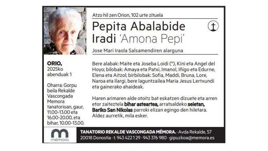 Pepita Abalabide Iradi