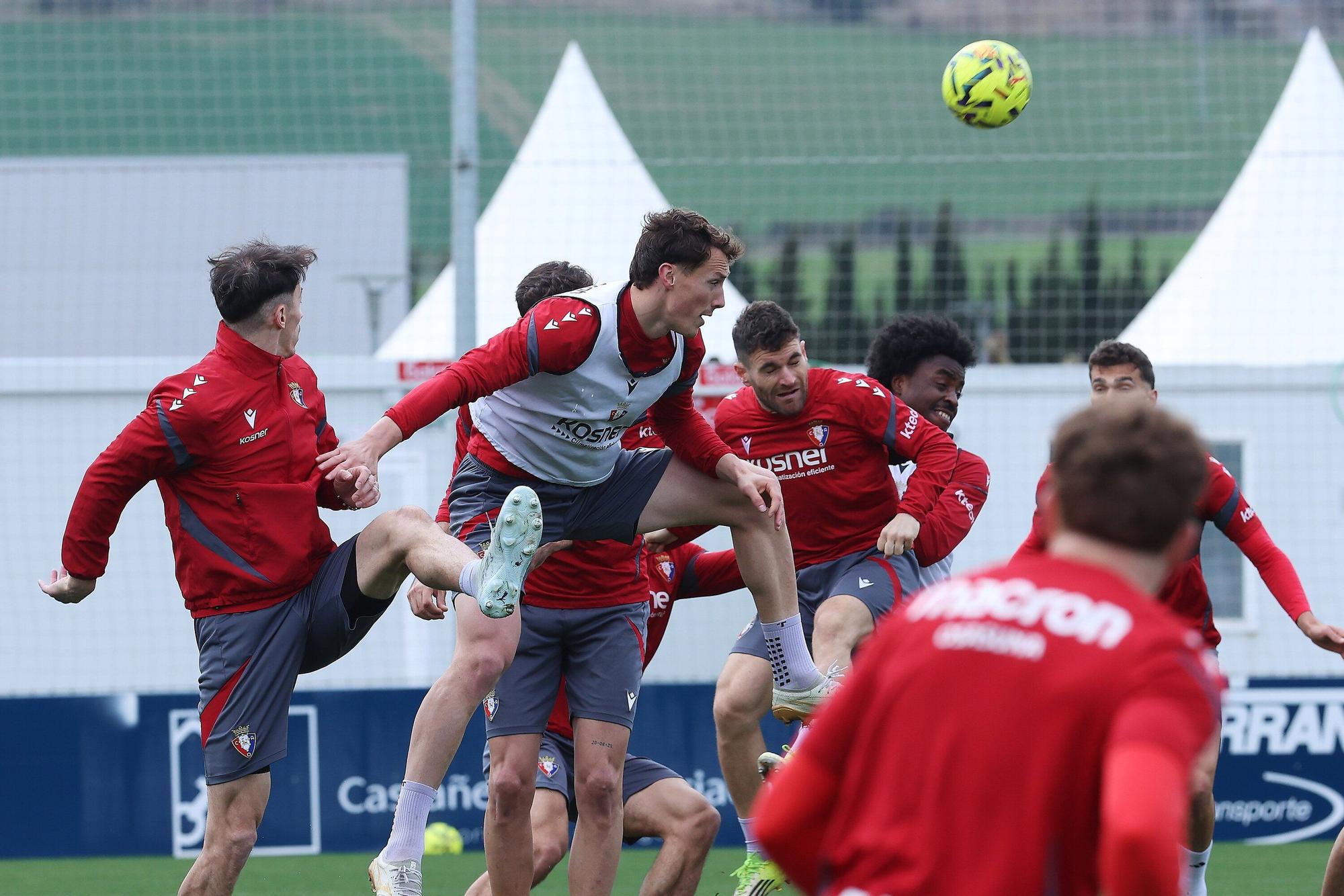 Último entrenamiento de Osasuna antes de recibir al Mallorca