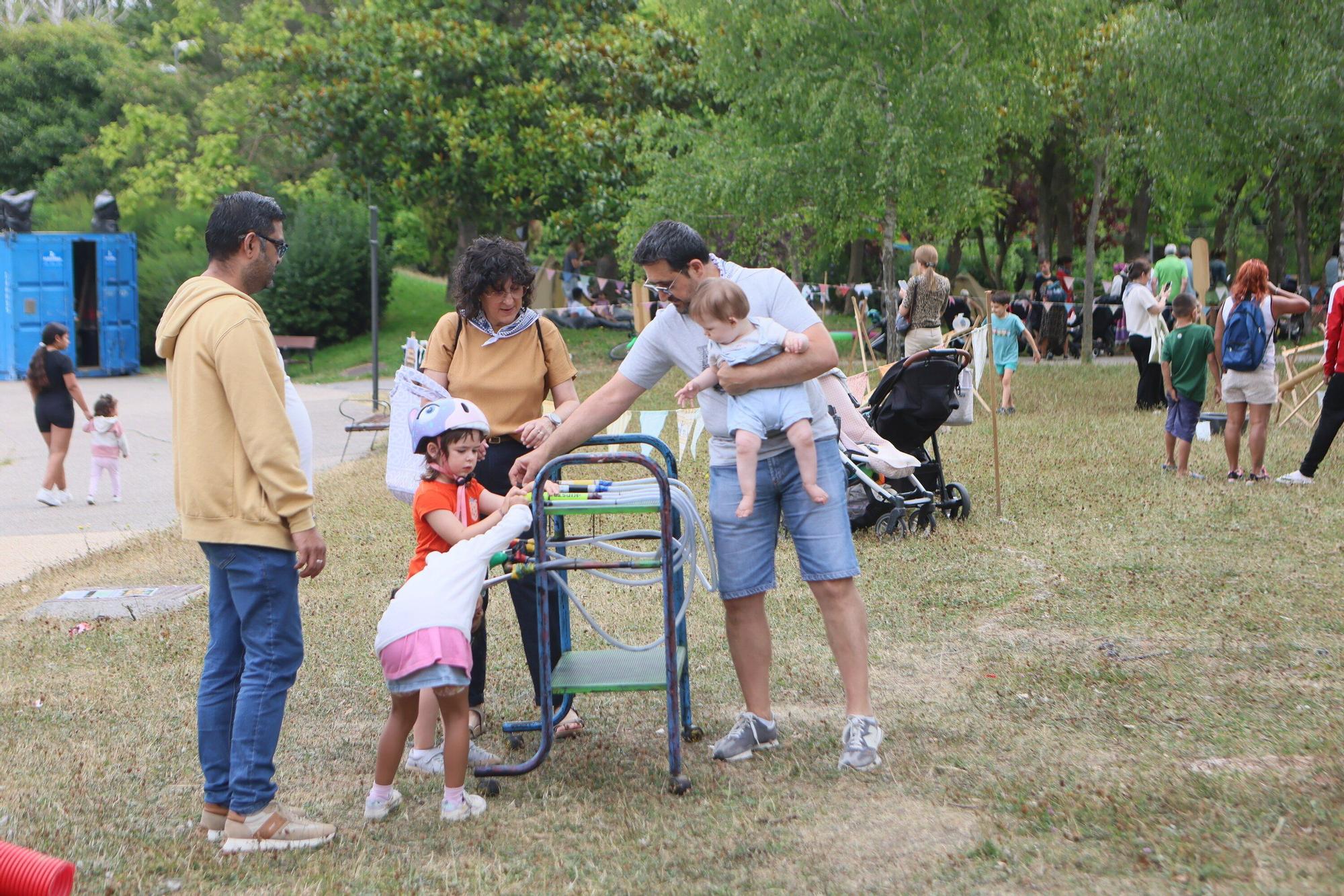 En imágenes: El parque de Arriaga, el espacio de los txikis en fiestas