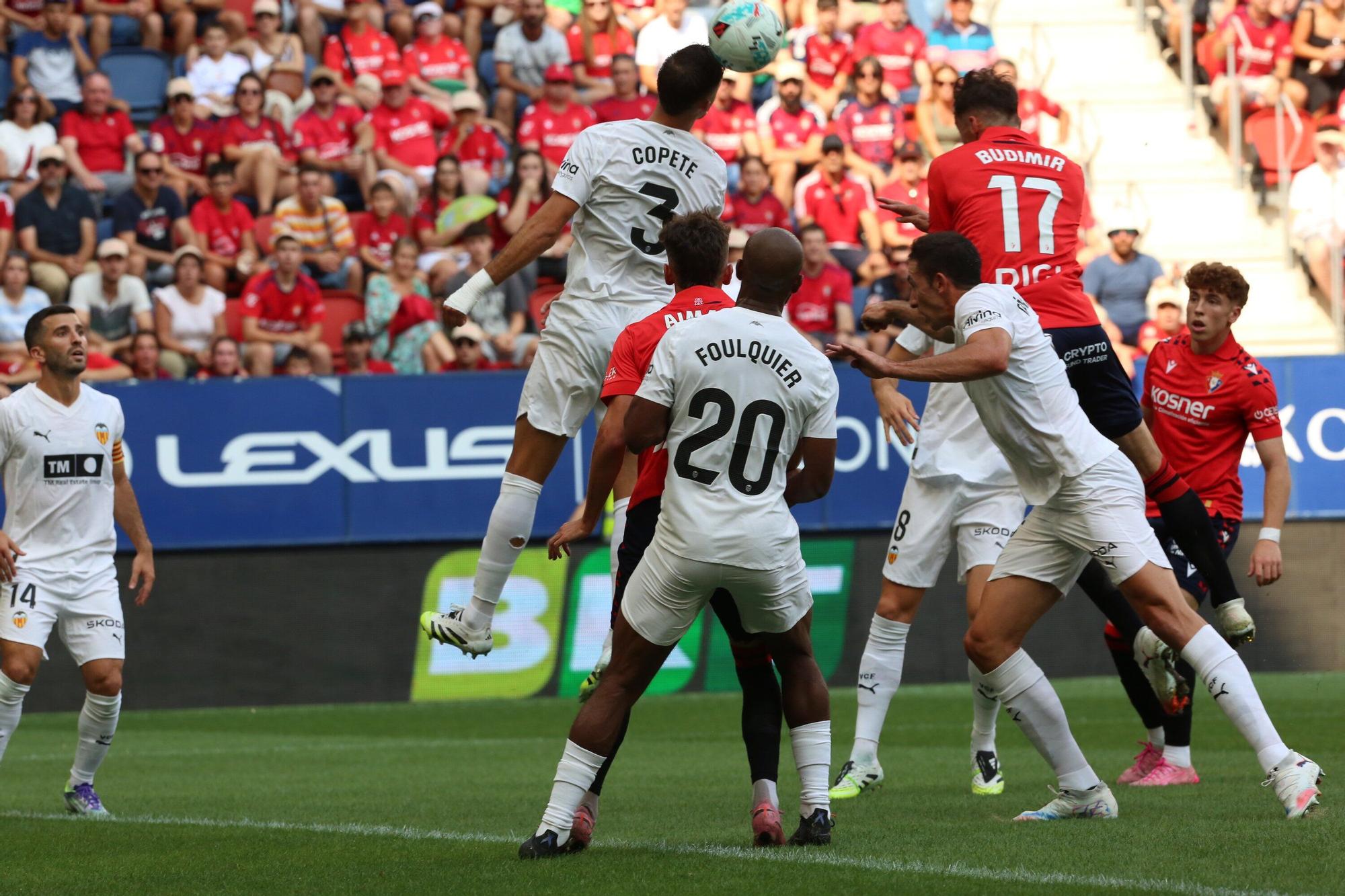 Fotos del gol de Ante Budimir ante el Valencia