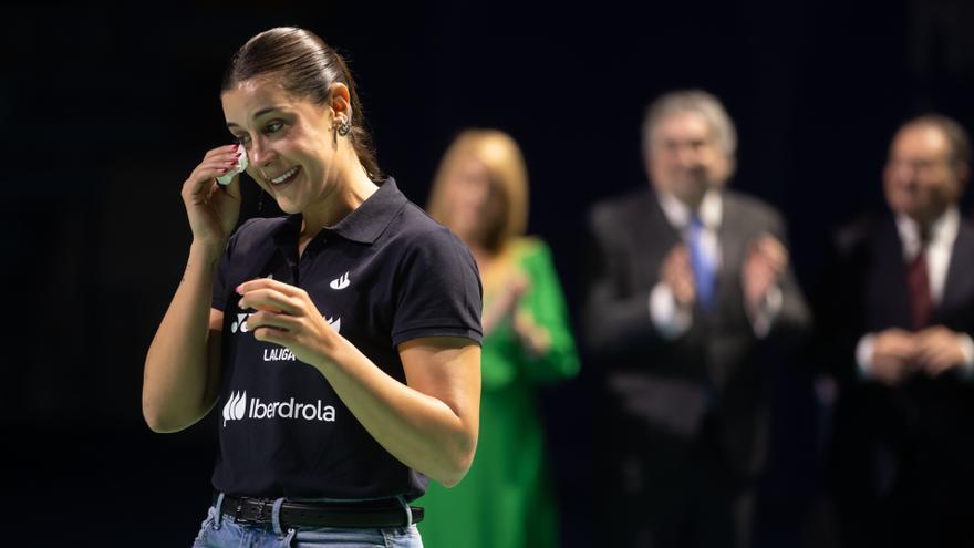 Carolina Marín se despide del bádminton con un emotivo homenaje en Huelva