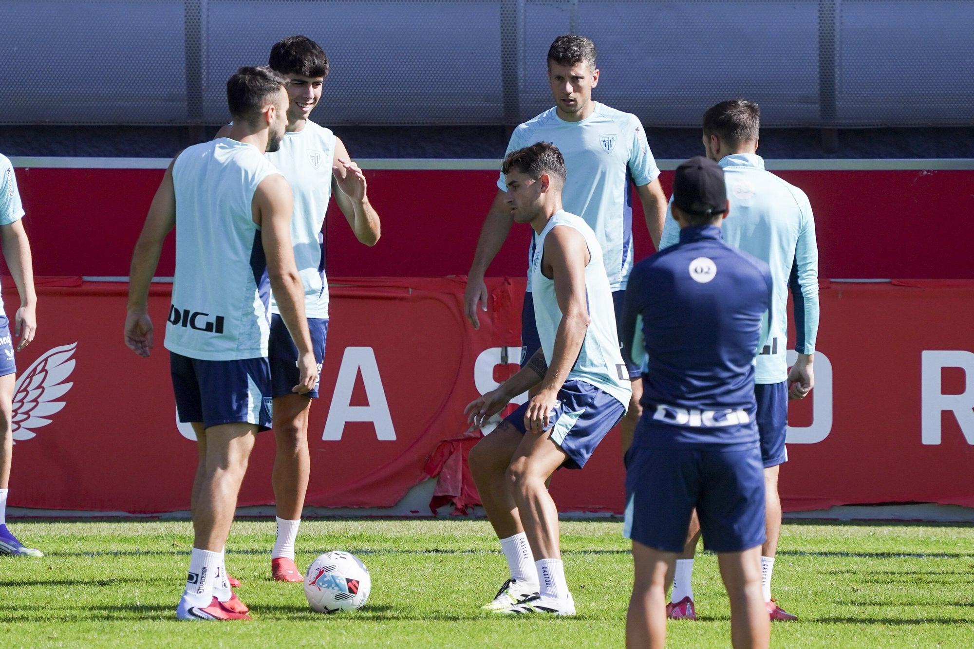 En imágenes: entrenamiento del Athletic en Lezama este sábado