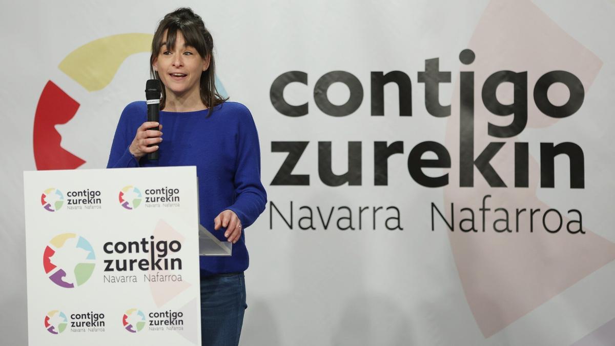 La candidata a la presidencia del Gobierno de Navarra, Begoña Alfaro.