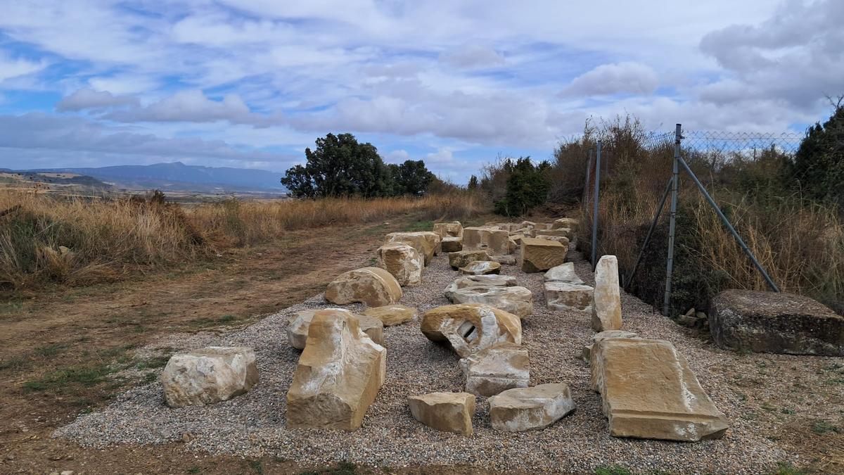 Trabajos en la ciudad romana de Santa Criz de Eslava