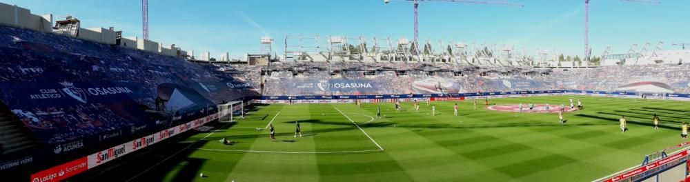 Imágenes de la primera parte del Osasuna- Getafe en El Sadar