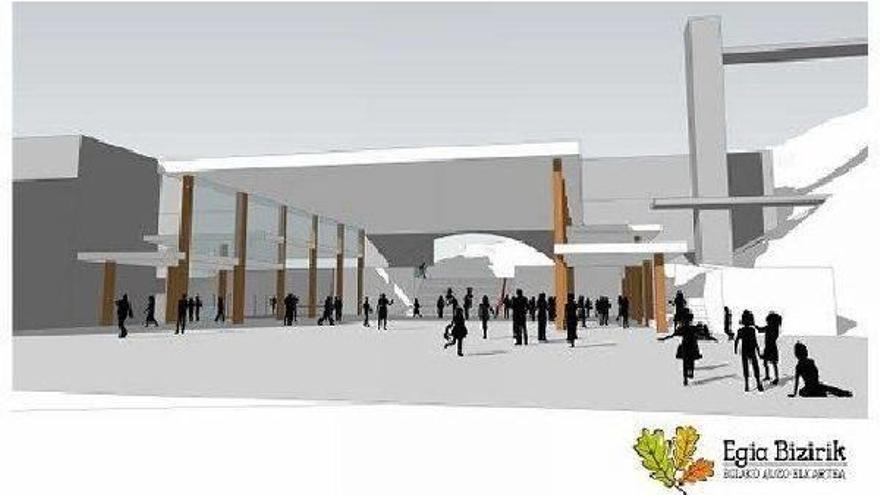 Los egiatarras reclaman  una nueva cubierta para  la plaza Martín Santos