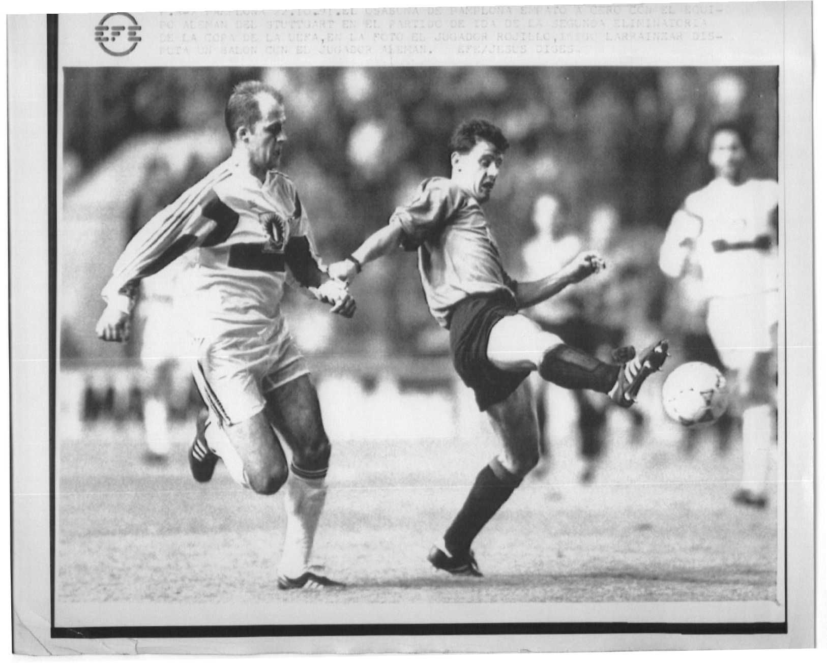 34 años desde que Osasuna acabó con el líder de la Bundesliga en la Copa de la UEFA