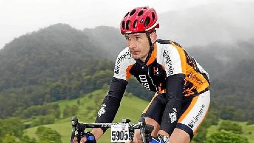 Aitzol Telleria, uno de los padres de la Axalko, en la &#039;Quebrantahuesos&#039; del año pasado.