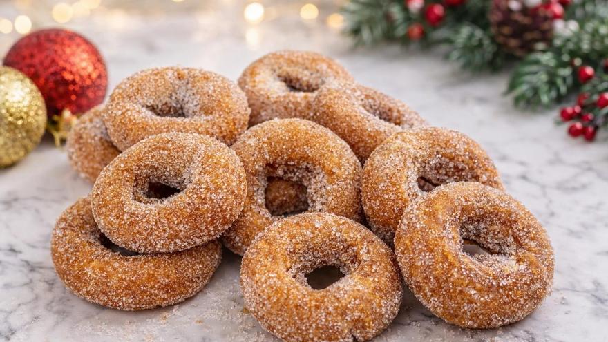 Receta para poner el broche a la Navidad: Rosquillas con turrón de Jijona