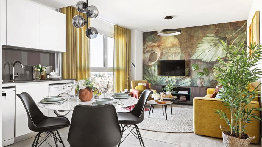 En imágenes: casas pequeñas, cómo decorar un piso de 42 metros