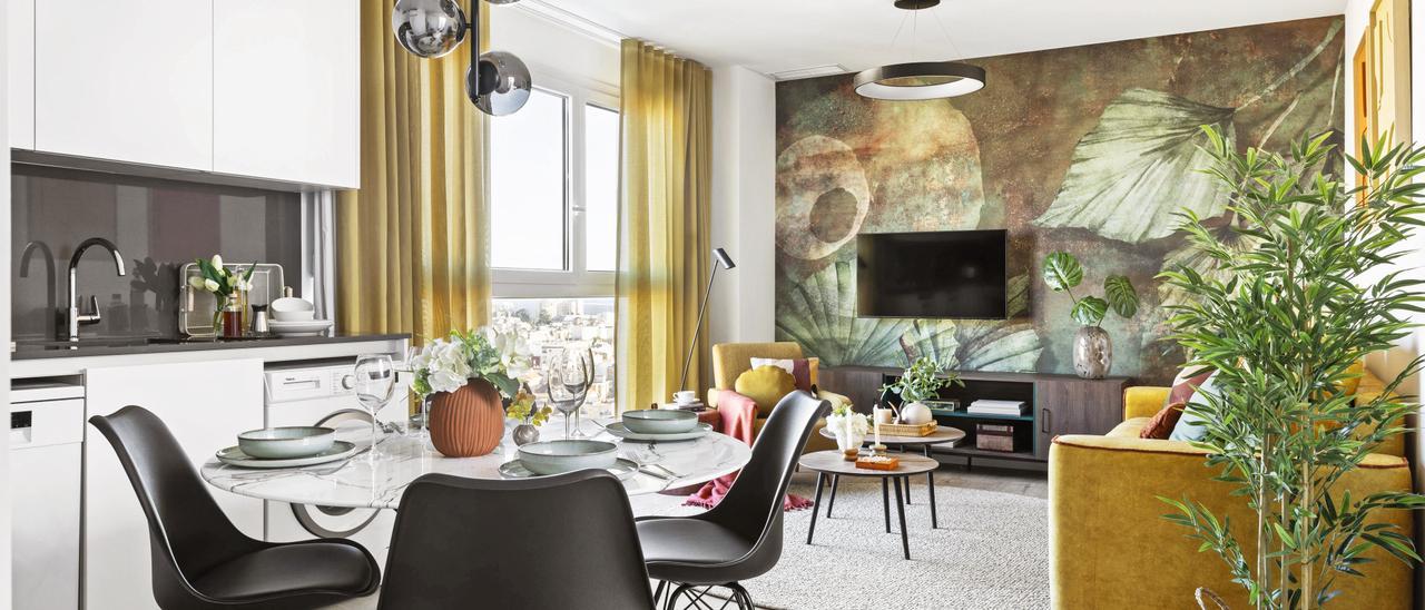 En imágenes: casas pequeñas, cómo decorar un piso de 42 metros