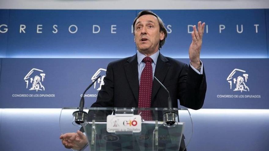 El portavoz del Partido Popular en el Congreso, Rafael Hernando.