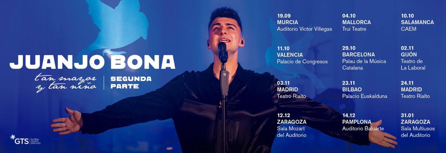 Gira Juanjo Bona. Tan mayor y tan niño