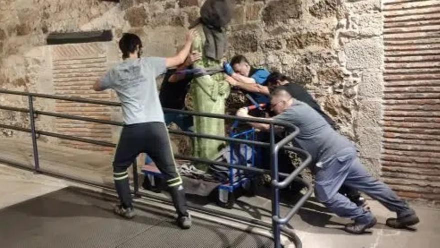 La escultura ha sido trasladada al Museo de Arte Sacro de Bilbao