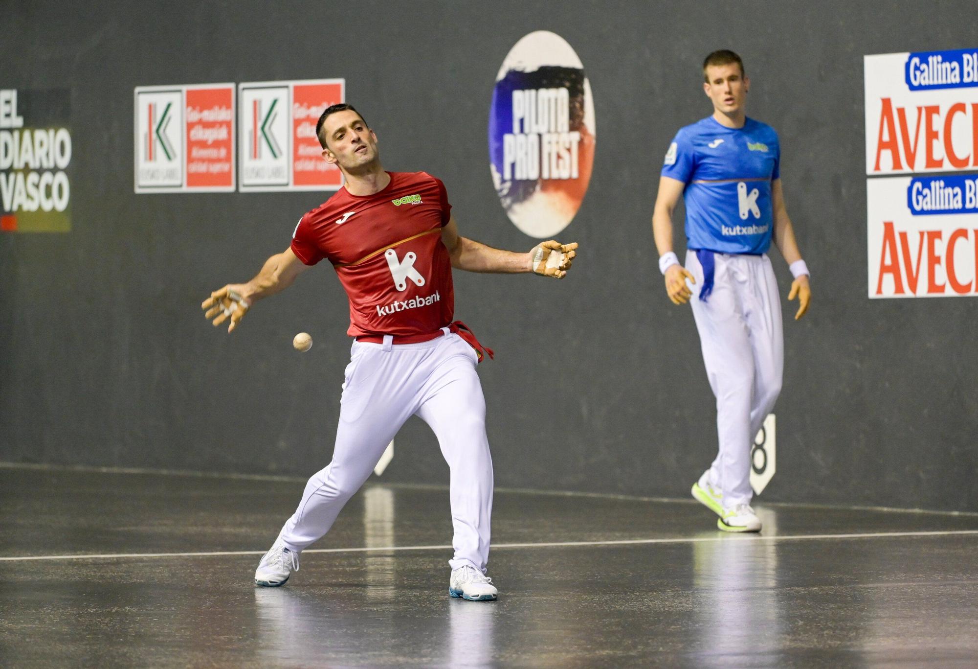 Larrazabal-Mariezkurrena II superan a Laso-Albisu en la tercera jornada del Campeonato de Parejas.