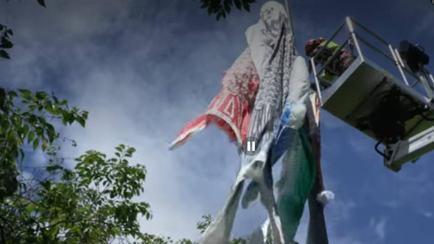 ¿Por qué ondean 3 carpas gigantes en el Parque Yamaguchi de Pamplona?