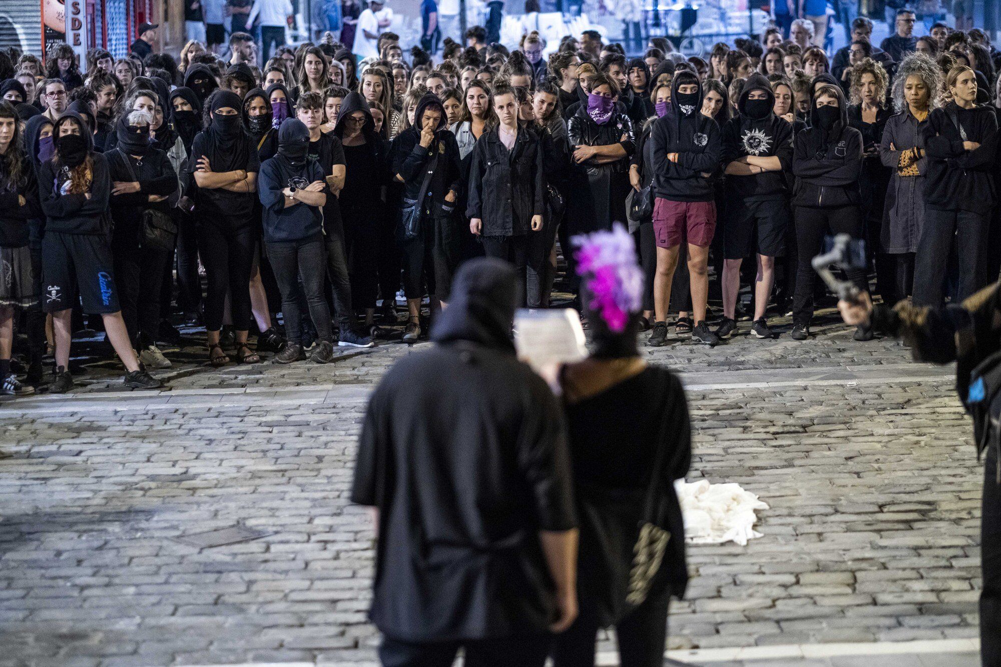 Manifestación nocturna en Pamplona contra las agresiones sexuales