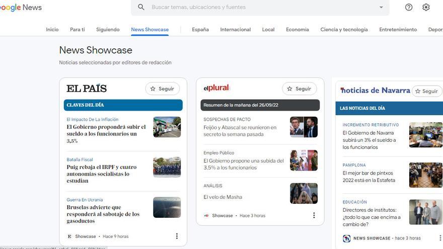NOTICIAS DE NAVARRA da un paso más en la oferta informativa de calidad a través de Google News Showcase