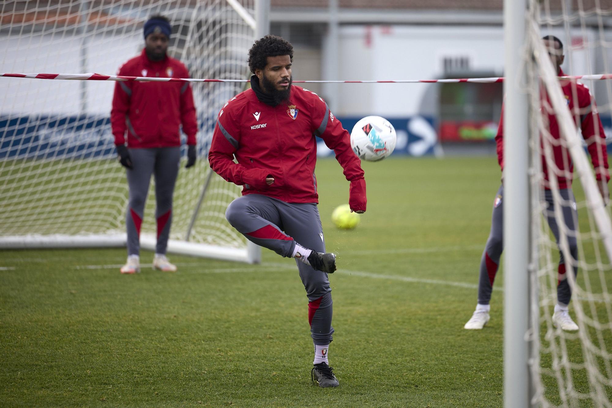Entrenamiento de Osasuna en Tajonar el sábado 6 de diciembre