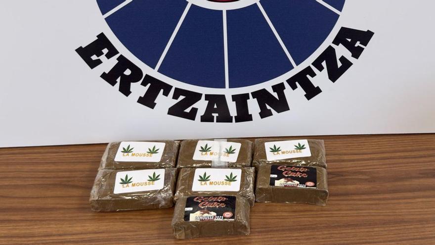 Detenido por tráfico de drogas tras ser sorprendido en Andoain con 700 gramos de hachís