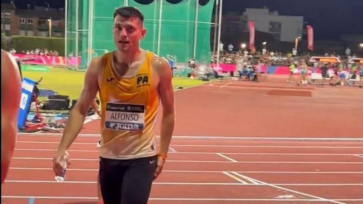 Iker Alfonso, tras lograr la tercera plaza.