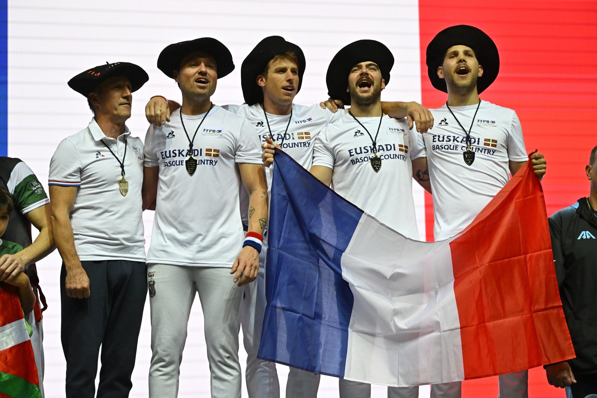 En imágenes: Final de pala corta de la Liga de Naciones de 36 metros entre Euskal Selekzioa y Francia
