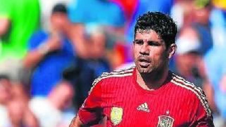Diego Costa durante el partido ante El Salvador del pasado sábado.