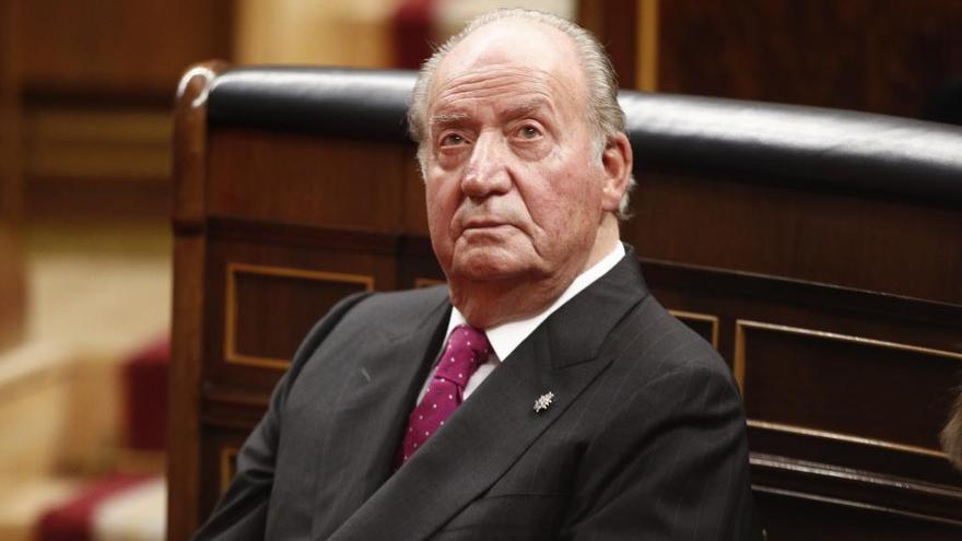 Juan Carlos I en una imagen en el Congreso de los Diputados.