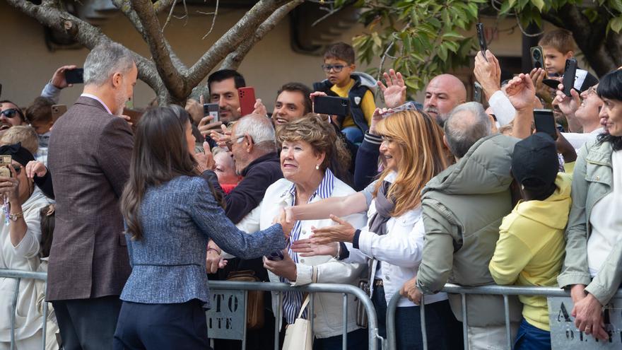 Fotos de la visita de los Reyes a Olite