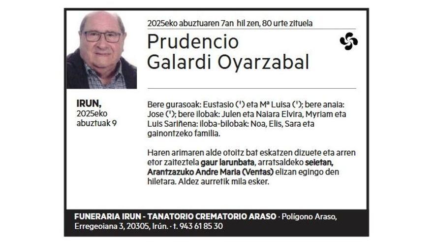 PRUDENCIO GALARDI OYARZABAL