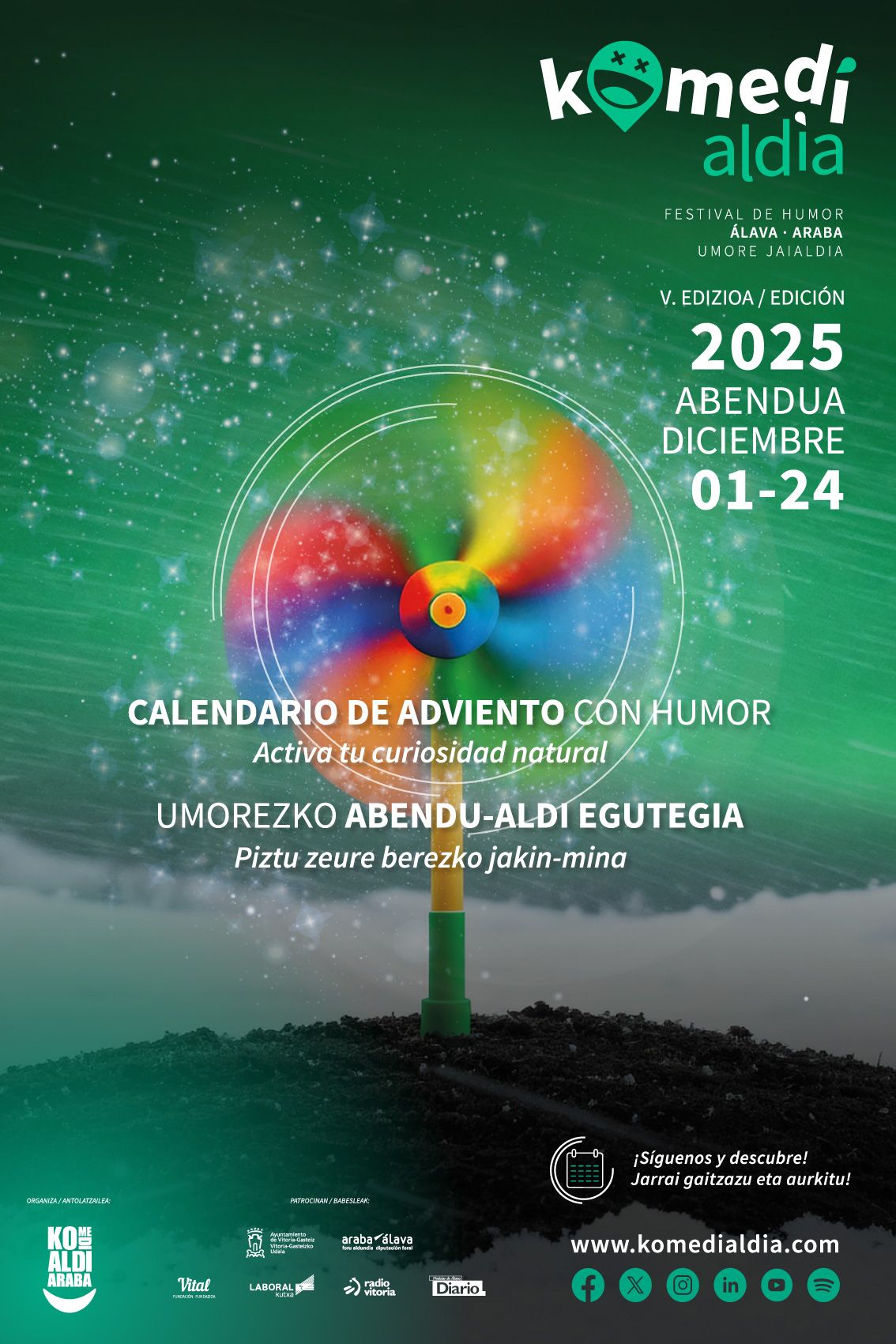 Cartel de Komedialdia 2025