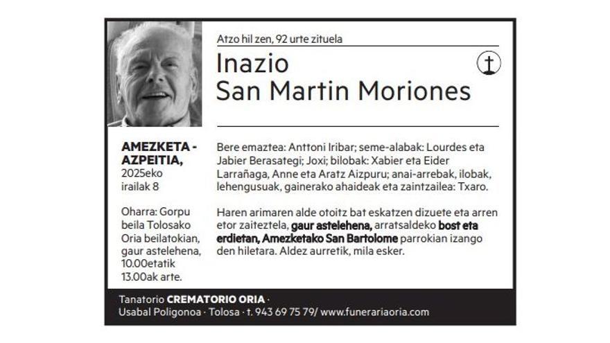 Inazio San Martin Moriones