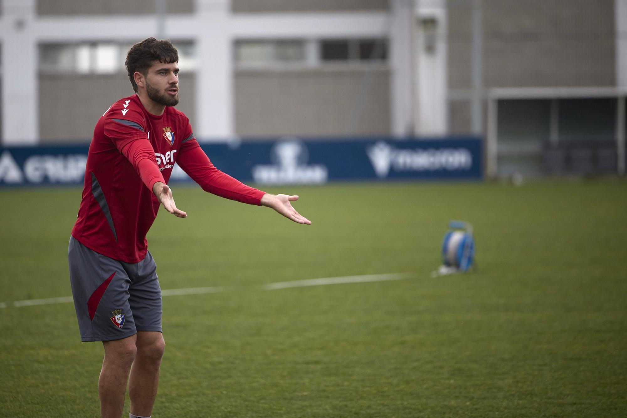 Entrenamiento de Osasuna en Tajonar el sábado 6 de diciembre
