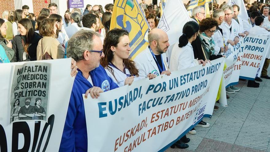 Osakidetza cifra en un 20,67% el seguimiento de la segunda jornada de la huelga de médicos en el turno de mañana