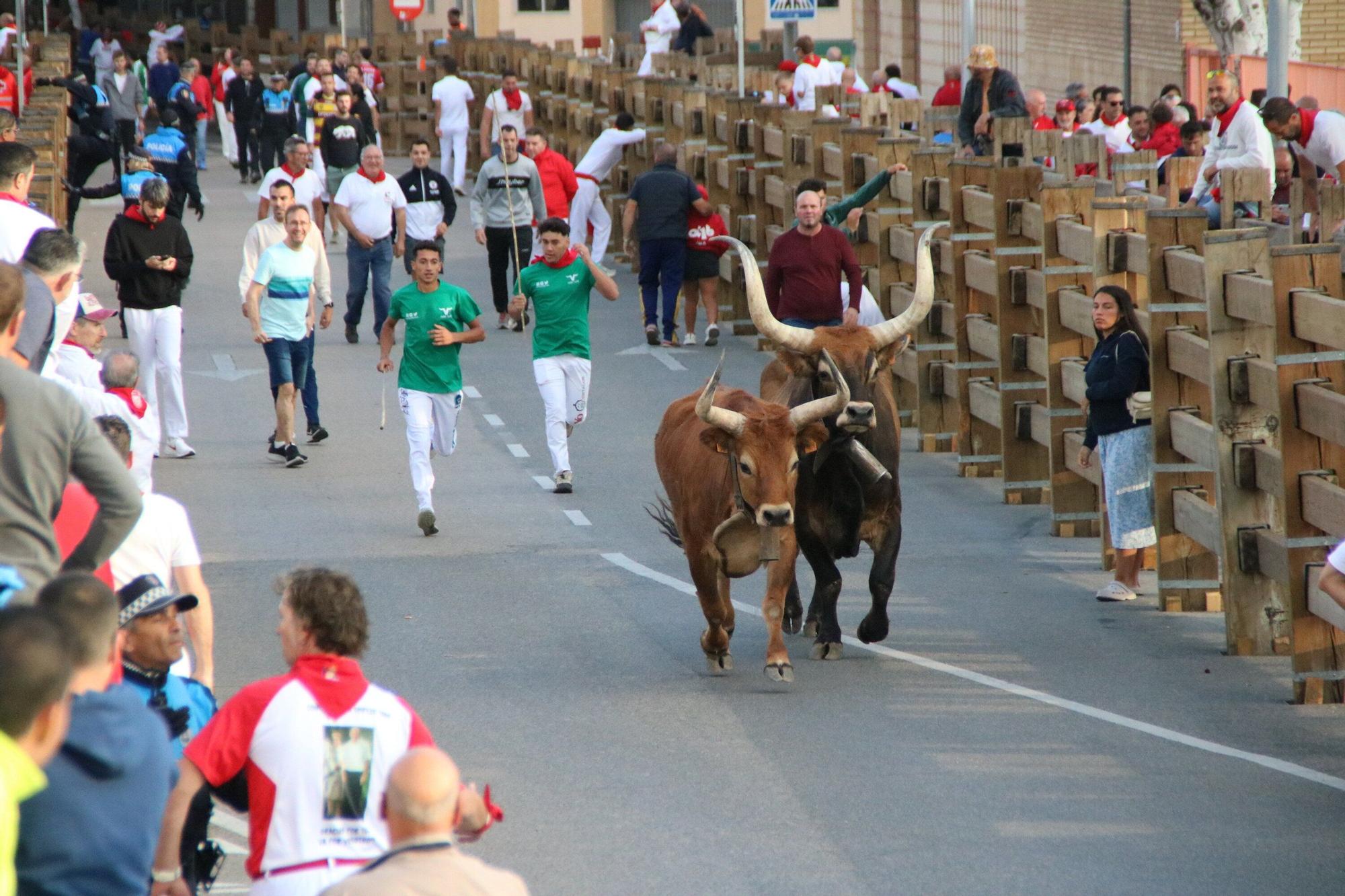 Fotos del primer encierro de las fiestas de Tudela 2025