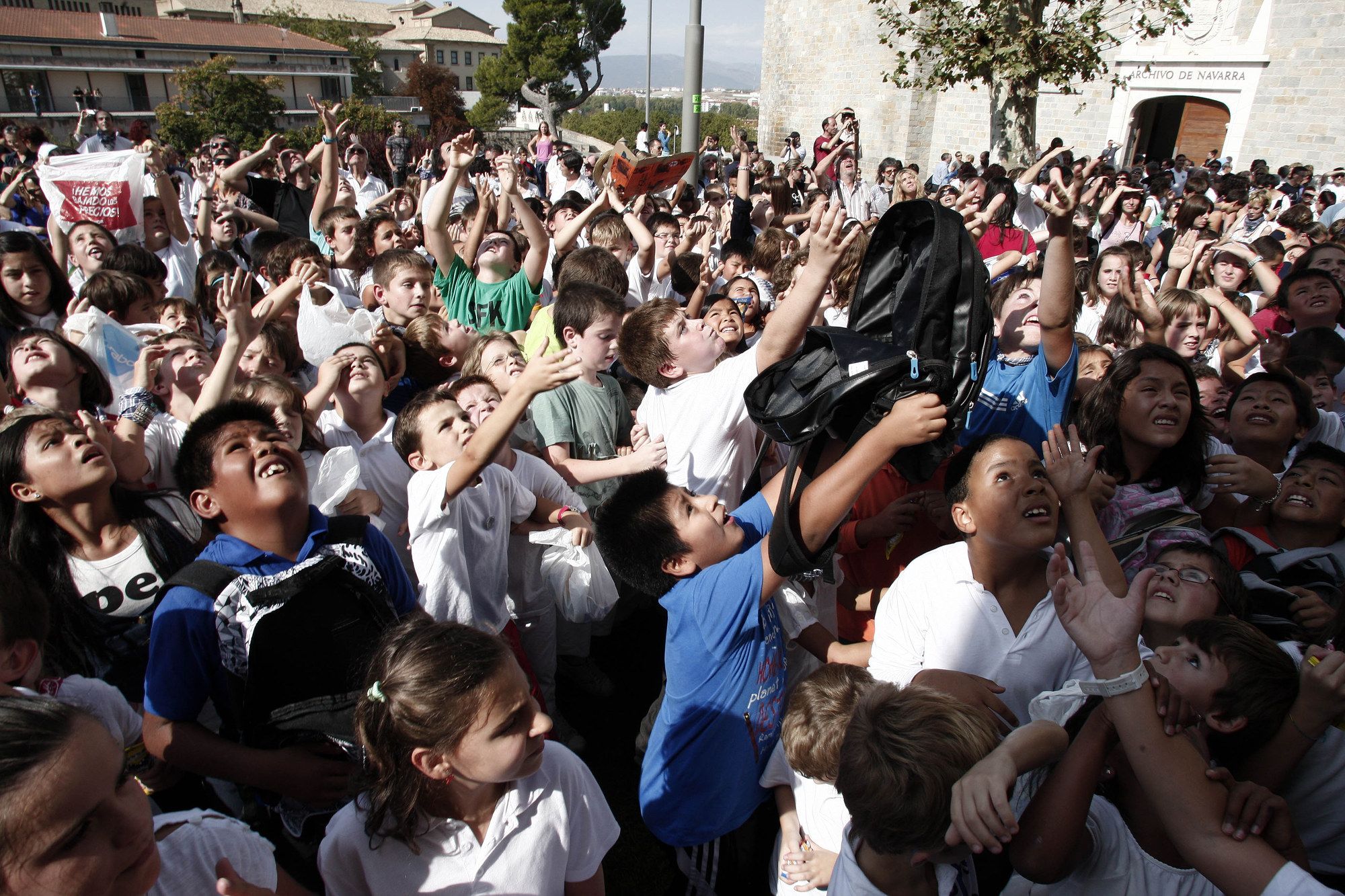 Protagonistas del cohete de San Fermín Txikito a lo largo de los años