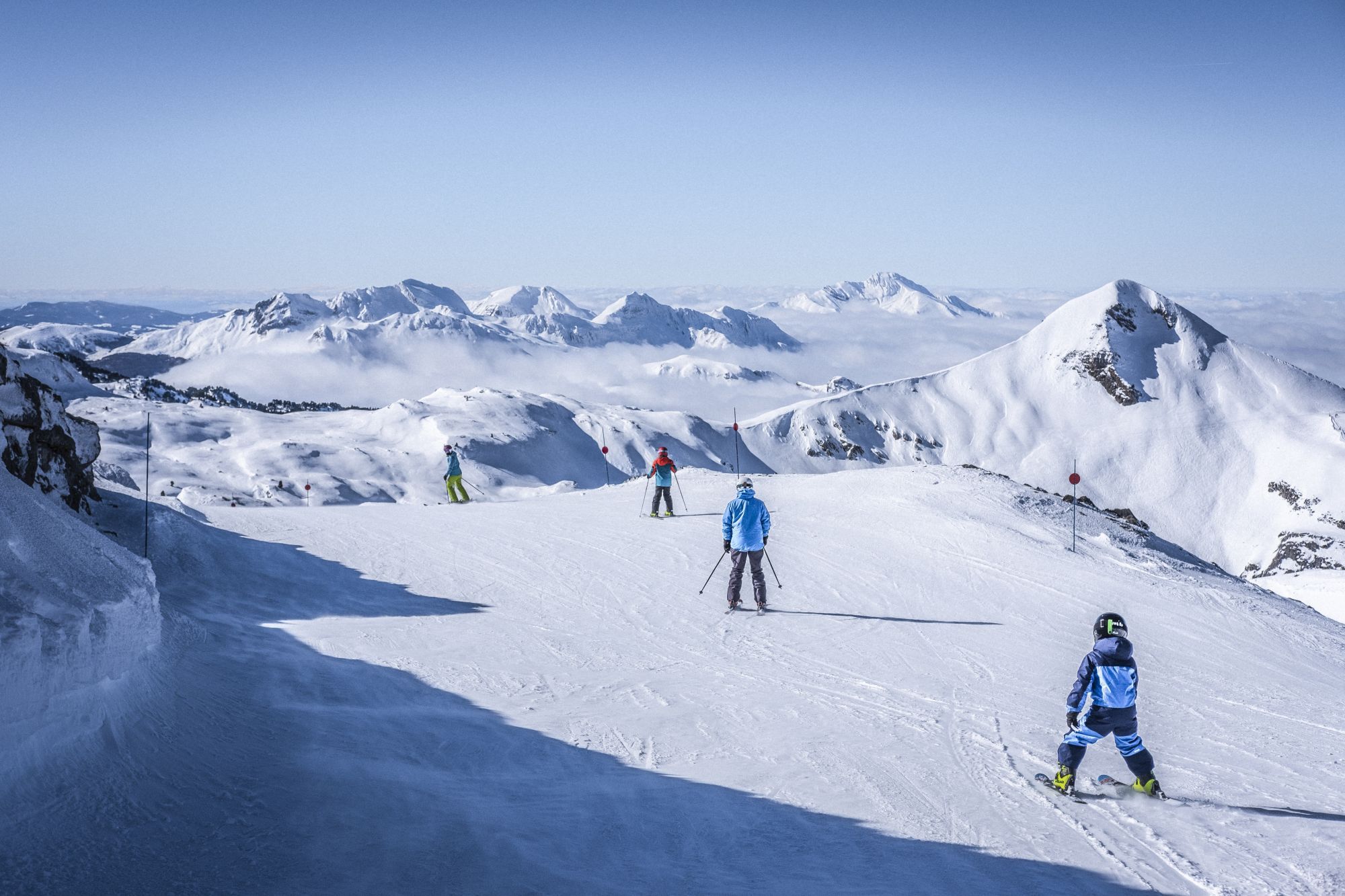 Esquiadores en La Pierre Saint-Martin
