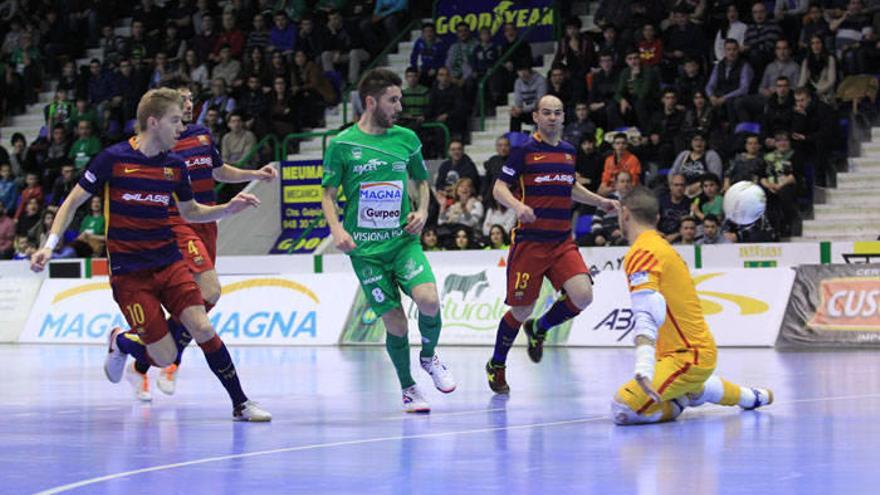Imagen de un partido anterior entre Magna Gurpea y F.C. Barcelona.