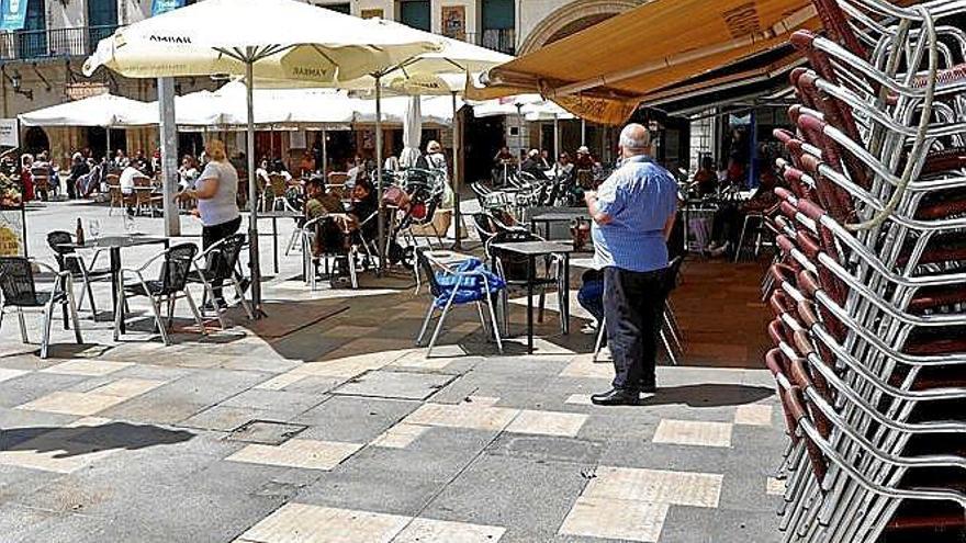 El Ayuntamiento de Tudela amplía las terrazas hasta que pase Navidad
