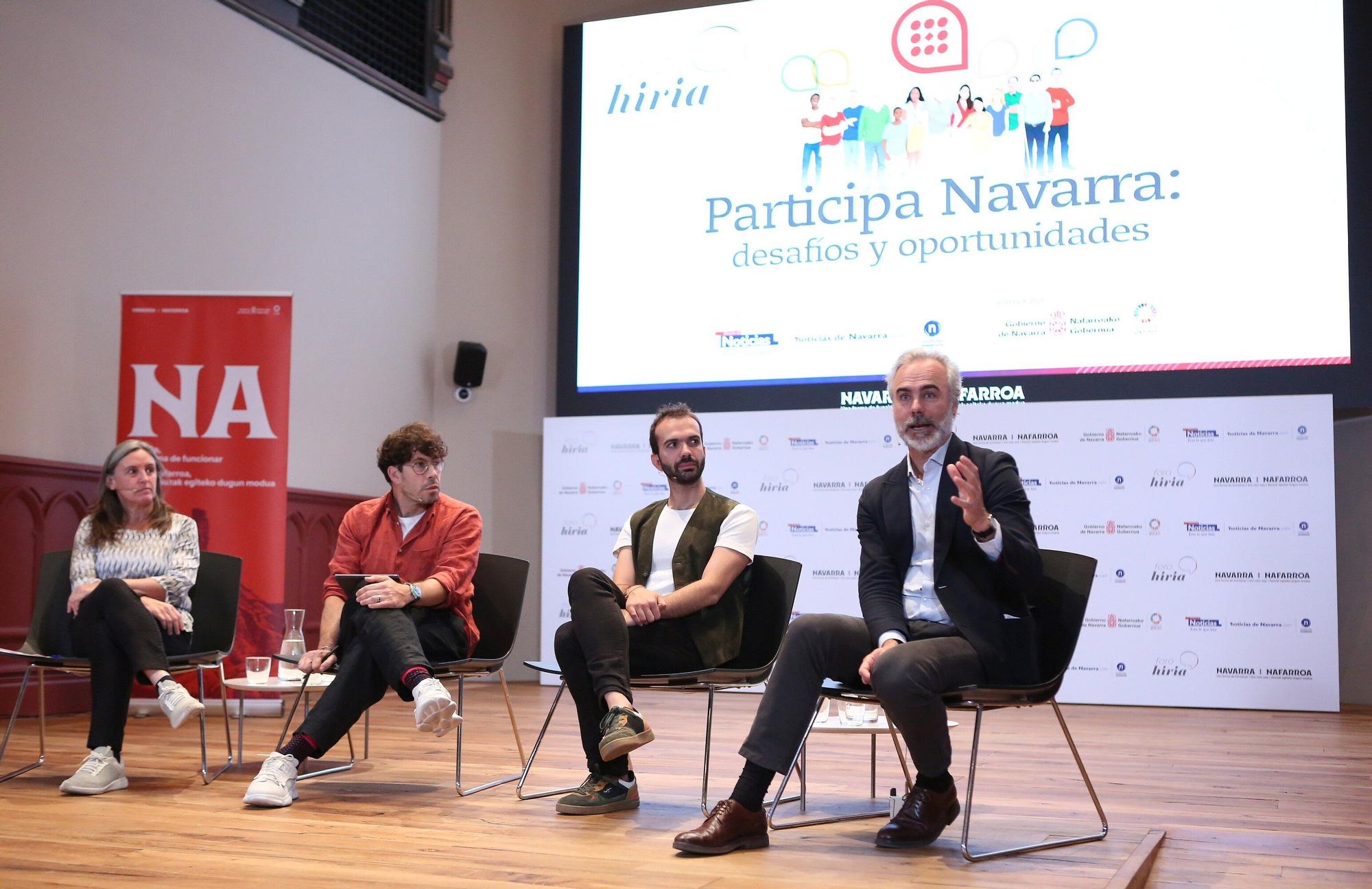 Fotos del Foro Hiria 'Participa Navarra: desafíos y oportunidades'