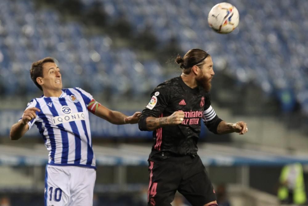 Partido disputado en Anoeta entre Real Sociedad y Real Madrid.