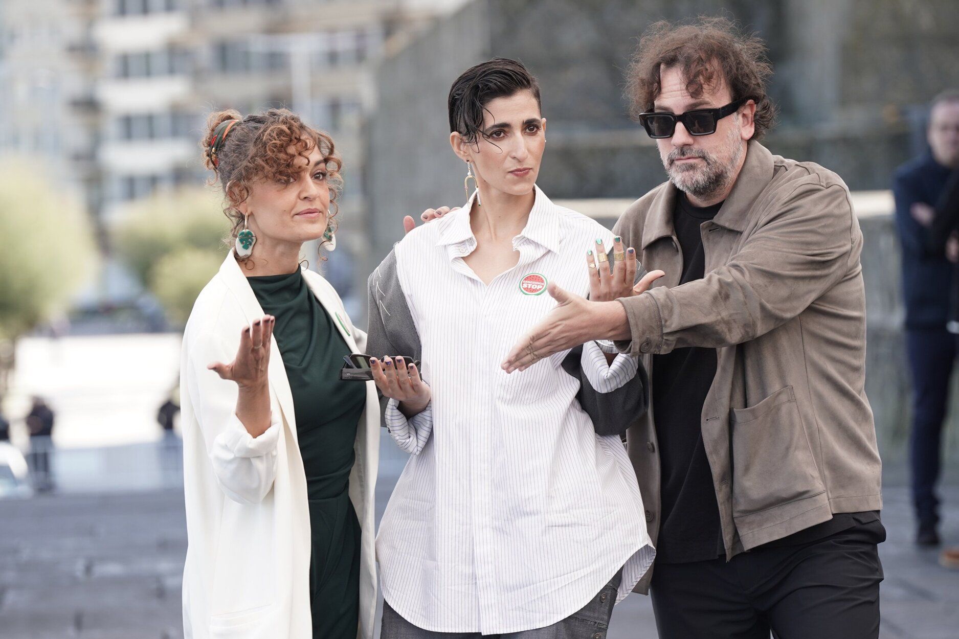 Elena Molina, Alba Flores e Isaki Lacuesta