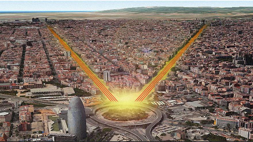 La &#039;V&#039; catalana ocupará más de 11 kilómetros.