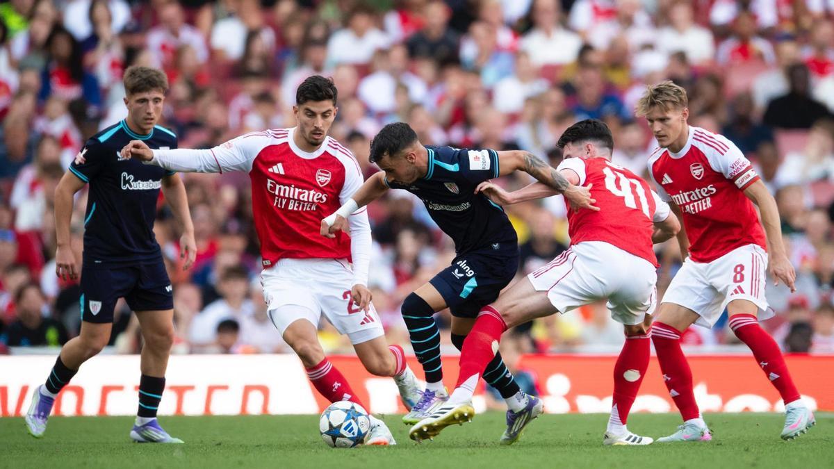 Un encuentro entre el Athletic y el Arsenal