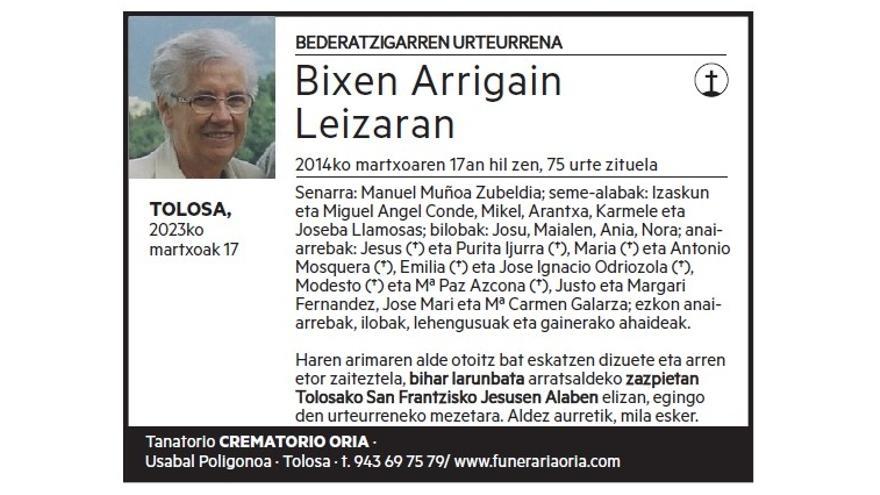 BIXEN ARRIGAIN LEIZARAN