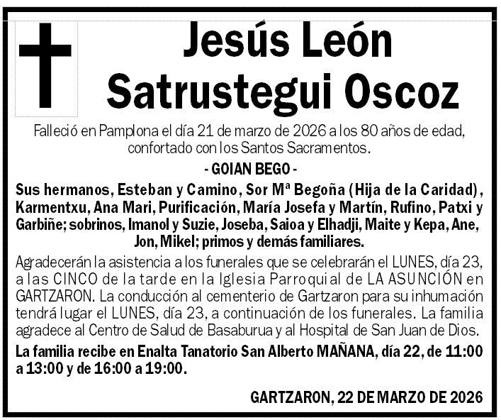 Jesús León Satrustegui Oscoz