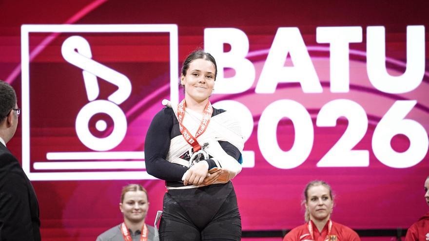 La navarra Naroa Arrasate logra la plata en el Europeo de Halterofilia